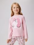 Набор детский для девочек ((1)джемпер и (2)брюки) Sili розовый