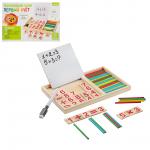 ИГРОЛЕНД Набор развивающий "Первый счет", 23x1,7x15см, дерево