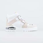 беж-бел ботинки дошкольная, школьная Нат. кожа