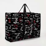 Сумка хозяйственная на молнии, 54 л, 60?20?45 см, чёрная