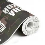 Коврик - лежак для бани и сауны с принтом «5 главных правил в бане», 150?50 см, полиэфир 70%, шерсть 30%, «Банная забава»