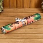 Коврик - лежак для бани и сауны с принтом «Хозяин Бани», 150?50 см, полиэфир 70%, шерсть 30%, «Банная забава»