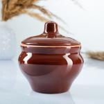 Горшки для запекания Борисовская керамика «Классика», 350 мл, набор 4 шт., коричневые