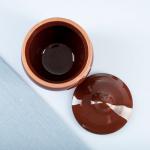 Горшки для запекания Борисовская керамика «Классика», 350 мл, набор 4 шт., коричневые