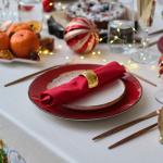 Набор новогодний «Новогодняя сказка»: скатерть 150?220 см ±3 см с ГМВО, салфетка 40?40 см-12 шт., 100% хлопок