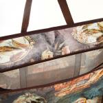 Сумка хозяйственная на молнии, коричневая