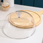 Блюдо для подачи с крышкой клош Доляна «Древо», d=28 см, дерево