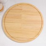 Блюдо для подачи Доляна «Древо», d=33 см, дерево