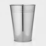 Вазон без ручек, 7 л, h=29 см, нержавеющая сталь, ГОСТ