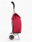 Сумка-тележка хозяйственная на шнуре, 28?18?94 см, бордовая