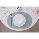 Салфетка сервировочная «Доляна. Овал», голубая, 45?30 см