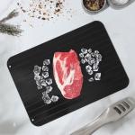 Доска разделочная Доляна, 29.5?20.5?0.2 см, для разморозки продуктов, металл, чёрная