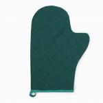 Кухонный набор подарочный Leaves: полотенце, варежка-прихватка, кисть, лопатка, венчик