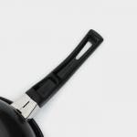 Ковш Доляна Promo, 1.35 л, d=18 см, бакелитовая ручка, антипригарное покрытие, углеродистая сталь, чёрный