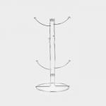 Держатель для кружек Доляна, на 6 предметов, 16?16?32 см, хромированный