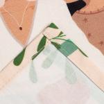 Кухонный набор подарочный Life is beautiful: полотенце, варежка-прихватка, кисть, лопатка, венчик