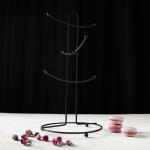 Держатель для кружек Доляна, на 6 предметов, 17?17?36 см, чёрный