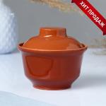 Горшок для запекания Кунгурская керамика «Застолье», 400 мл, коричневый