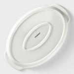 Блюдо для запекания Magistro «Бланш», 28?18?2.5 см, овальное, фарфор, белое