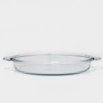 Блюдо для запекания Pa?abah?e Borcam, 2.4 л, d=31.6 см, стекло, с ручками, прозрачное