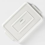 Блюдо для запекания прямоугольное Magistro «Бланш», 30?19 см, фарфор, белое