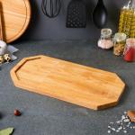 Доска для нарезки и подачи "Плот", 20 х 40 см, массив дуба
