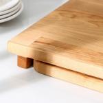 Доска разделочная Adelica, с выдвижным лотком, пропитана минеральным маслом, 30?24 см, лоток 22?22 см, дерево берёза