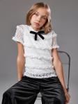 Блузка детская для девочек Tebriz белый