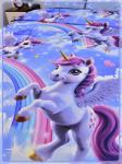 Детское постельное белье поплин артдизайн Единорожки