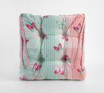 Летнее настроение подушка декор на стул 40*40*6 из рогожки 903