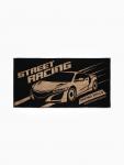Полотенце махровое «Этель» Street racing, 70?130 см, хлопок 100%, чёрно-золотое