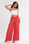 Брюки женские Палаццо из льна тайвань коралловый