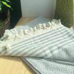 Плед Naturel 170х220см, светло-серый