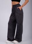 Брюки "Хейли" антрацит, футер с лайкрой