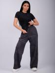 Брюки "Хейли" антрацит, футер с лайкрой