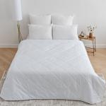 Одеяло облегченное 140?205 см, файбер 100 г/м, микрофибра белая 80 г/м, 100% полиэстер