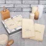 Полотенца махровые «Этель» Mr&Mrs, 35?50 см - 2 шт., хлопок 100%