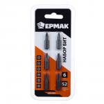 ЕРМАК Биты для шуруповерта, набор 6 предметов, блистер, длина 25 мм, в наборе PH; PZ