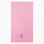 Полотенца махровые «Этель» LOVE, 3 шт., 30?60 см, хлопок 100%, розовые