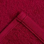 Набор махровых декоративных салфеток Этель «Вид 2» 30?30 см-3 шт., цвет бордовый, 100% хлопок