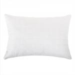 Подушка лебяжий пух 50х70 в белой микрофибре, стеганая, с кантом (пакет)