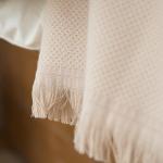 Покрывало 200х220 жаккард, 100% хлопок, 'Светло-бежевый'