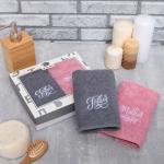 Махровые полотенца «Этель» Father&Mother, 35?50 см - 2 шт., хлопок 100%