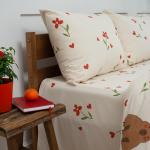 КПБ 'Чистый хлопок' 1,5 спальный, наволочки 50х70, поплин, 'Капибара ВБ' Пододеяльник 146х215 с прорезью, простыня классическая 150х215 подшита с 4-х сторон, наволочки 50х70 с клапаном - 2 шт