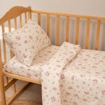 КПБ детский 'Чистый хлопок', поплин, 'Мильфлёр ВБ' Пододеяльник 112х147; простыня 150x190;наволочка 40х60 (1шт)