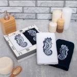 Полотенца махровые «Этель» Sea, 35?50 см - 2 шт., хлопок 100%