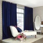 Штора портьерная «Этель», 145?270 см, валенсия голубая океан