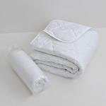 Одеяло всесезон 140?205 см, файбер 150 г/м, микрофибра белая 80 г/м, 100% полиэстер