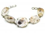 Браслет жеода агата бразильского, 18,5см.
