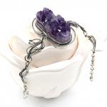 Браслет аметист друза, 16см.